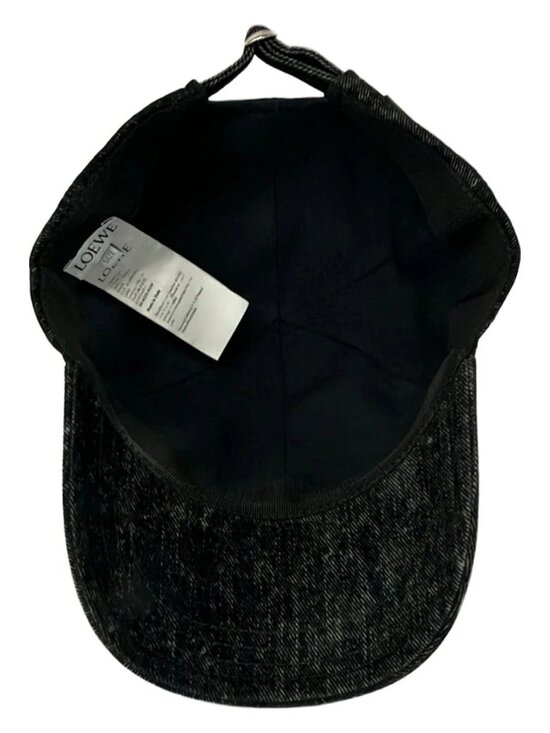 LOEWE Patch Cap K820358X27 Black Cotton Polyurethane Leather - Hat main image 2